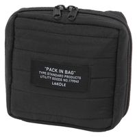 キルティングスクエアポーチ(S) ダークブラック LAKOLE/ラコレ