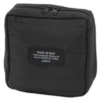 キルティングスクエアポーチ(M) ダークブラック LAKOLE/ラコレ