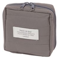 キルティングスクエアポーチ(S) ブラック LAKOLE/ラコレ