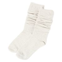 レディース ロングラメルーズソックス アイボリー 23～25cm LAKOLE/ラコレ