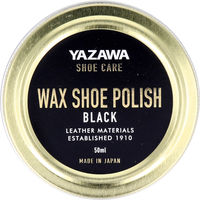 矢澤 YAZAWA SHOE CARE ワックスシューポリッシュ ブラック 50mL 4947237830214 1個