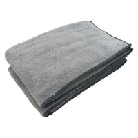 マイクロファイバー　シェリーカラー　フェイスタオル　グレー　 FO490729　1セット（2枚）