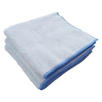 マイクロファイバーシェリーカラー　ウォッシュタオル　ブルー　 WO490701　1セット（3枚）