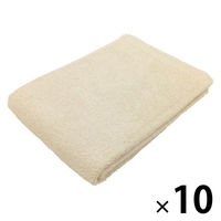 やわらかコンパクトバスタオル　ムードカラー　アイボリー CO503213 1箱（10枚入）