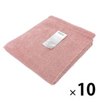 やわらかフェイスタオル　ムードカラー　ピンク FO503202 1箱（10枚入）