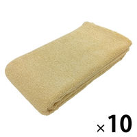 やわらかバスタオル　ムードカラー　イエロー BO503203 1箱（10枚入）