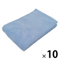 やわらかコンパクトバスタオル　ムードカラー　ブルー CO503201 1箱（10枚入）