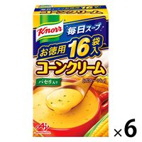 クノール 毎日スープ コーンクリーム（16袋入） 1セット（1個×6） 味の素