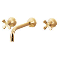 カクダイ 壁付2ハンドル混合栓 AG 125-005-AG 1個（直送品）