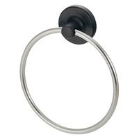 カクダイ タオルリングブラック 206-720 1個（直送品）