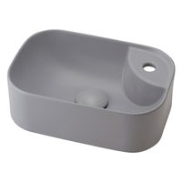 カクダイ 角型手洗器 マットグレー 493-273-GY 1台（直送品）