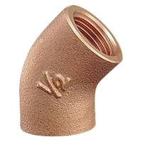 カクダイ 砲金45°エルボ 6466-50 1個（直送品）