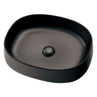 カクダイ 丸型洗面器Mブラック LY-493231-D 1台（直送品）
