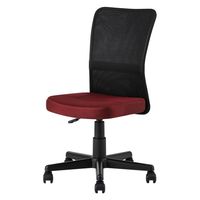 アイリスオーヤマ メッシュバックチェア OFC-MBR ボルドー 1脚（直送品）