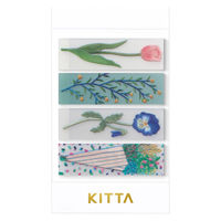 キングジム マスキングテープ KITTA キッタクリア（フラワー）40枚入（10枚×4柄）KITT009
