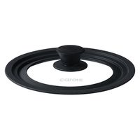 LIV PLUS CAROTE（カローテ） ガラス蓋 16cm 18cm 20cm 兼用 ブラック NMー5111 1個