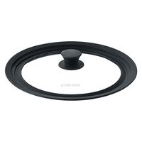 LIV PLUS CAROTE（カローテ） ガラス蓋 24cm 26cm 28cm 兼用 ブラック NMー5113 1個