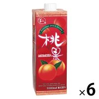 ジューシー 桃果 1000ml（1L）1箱（6本入）