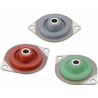 倉敷化工 防振ゴム ソフトシリコン防振ゴム QKP QKP008 1セット(2P)（直送品）