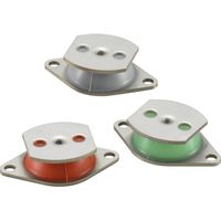 倉敷化工 防振ゴム ソフトシリコン防振ゴム QKQ QKQ040 1セット(3P)（直送品）