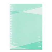 プラス ノート パスティ ノート型ルーズリーフ B5 ドット入り罫線 50枚 グリーン 76033 1冊