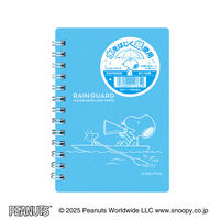 日本ノート リングメモ レインガード スヌーピー B7 7mm40枚 Sブルー SWP88SB 1セット(1冊×3)