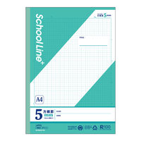 日本ノート 学習帳 スクールライン＋ A4 5mm方眼罫