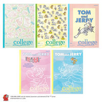 日本ノート トムとジェリーhang out セミB5 6.5mm30枚5柄セット U18705 1セット(1パック(5柄入)×3)