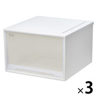 新品 Fits ホワイトクリア収納ケース 30x53x23cm 4個セット 天馬公式】フィッツケース 53-30L ホワイトクリアの通販
