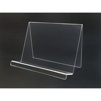 サンケーキコム アクリル 文具スタンドB5横 透明 W320×D168×H210mm エレガントアクリル ACT-32-21 1台（わけあり品）