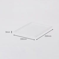 【均一価格】 収納ボックス  インナーボックス用フタ スリム　クリア（半透明）　幅194×奥行264×高さ9mm　1個 オリジナル