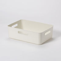 【均一価格】 収納ボックス  やわらかインナーボックス/ワイド浅型 ホワイト　幅364×奥行259×高さ120mm　1個 オリジナル
