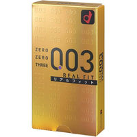 オカモト ゼロゼロスリーリアルフィット003 薄いコンドーム 素肌感覚 避妊具 4547691689610 1箱(10個入)（直送品）