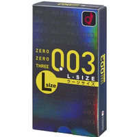 オカモト ゼロゼロスリー003 Lサイズ ラージ コンドーム 避妊具 大きめ 太め 4547691719270 1箱(10個入)（直送品）