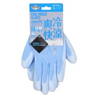 コーコス信岡 冷感機能糸手袋 ウレタンコーティング ブルー L Nー3124 1双