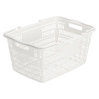 現場のチカラ　買い物カゴ 28.8L　幅515×奥行358×高さ252mm　ホワイト　1セット（1個×25） オリジナル