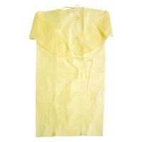 オオサキメディカル アイソレーションガウン ゴム袖 イエロー 51058  不織布　使い捨て　感染予防　1袋（10枚入）