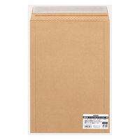 HEIKO 紙製クッション付き宅配平袋 茶 270×380mm 封かんシール付 1セット（1袋（10枚入）×5） 004192028