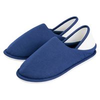 オオサキメディカル かかと付室内シューズ L ネイビー 75209 1足