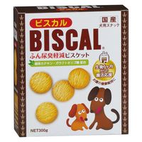 ビスカル 犬用 ふん尿臭軽減 ビスケット 生後6ヶ月からの腸活応援 国産 300g 1個 現代製薬 ドッグフード 犬用 おやつ
