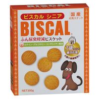 ビスカル シニア 犬用 ふん尿臭軽減 ビスケット 7歳からの腸活応援 国産 300g 1個 現代製薬 ドッグフード 犬用 おやつ