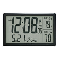 ノア精密 エアサーチメルスター 置き掛け時計 [電波 チャイム 温