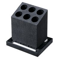 karari（カラリ） 珪藻土 アンブレラスタンド 6本用斜め ブラック 傘立て 1個 アネスティカンパニー