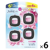 (旧品)ファブリーズ 車用 イージークリップ フローラルブリーズ 1セット（1パック（4個入）×6） 消臭剤 芳香剤 P＆G
