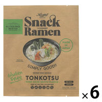 スナックラーメンとんこつ風 （粉末スープ付き／紙包装）92g 1セット（1個×6） 小林生麺