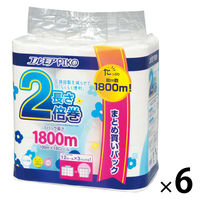 トイレットペーパー 18ロール バルプ 花の香り シングル 100m エルモアピコ 2倍巻 1セット（18巻入×6）カミ商事
