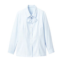 レディスブラウス（長袖） 13号 青系 GBLL-1452-K6-13 サーヴォ（旧サンペックスイスト）（直送品）