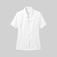 レディスブラウス（半袖） 21号 白系 GBSL-1452-A6-21 1着 サーヴォ（旧サンペックスイスト）（直送品）