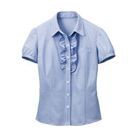 レディスニットブラウス LL ブルー GCSL-1202-K6-13 サーヴォ（旧サンペックスイスト）（直送品）