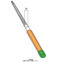 ツボサン 組ヤスリ 12本組 丸 中目 MA01202 1組(12本)（直送品）